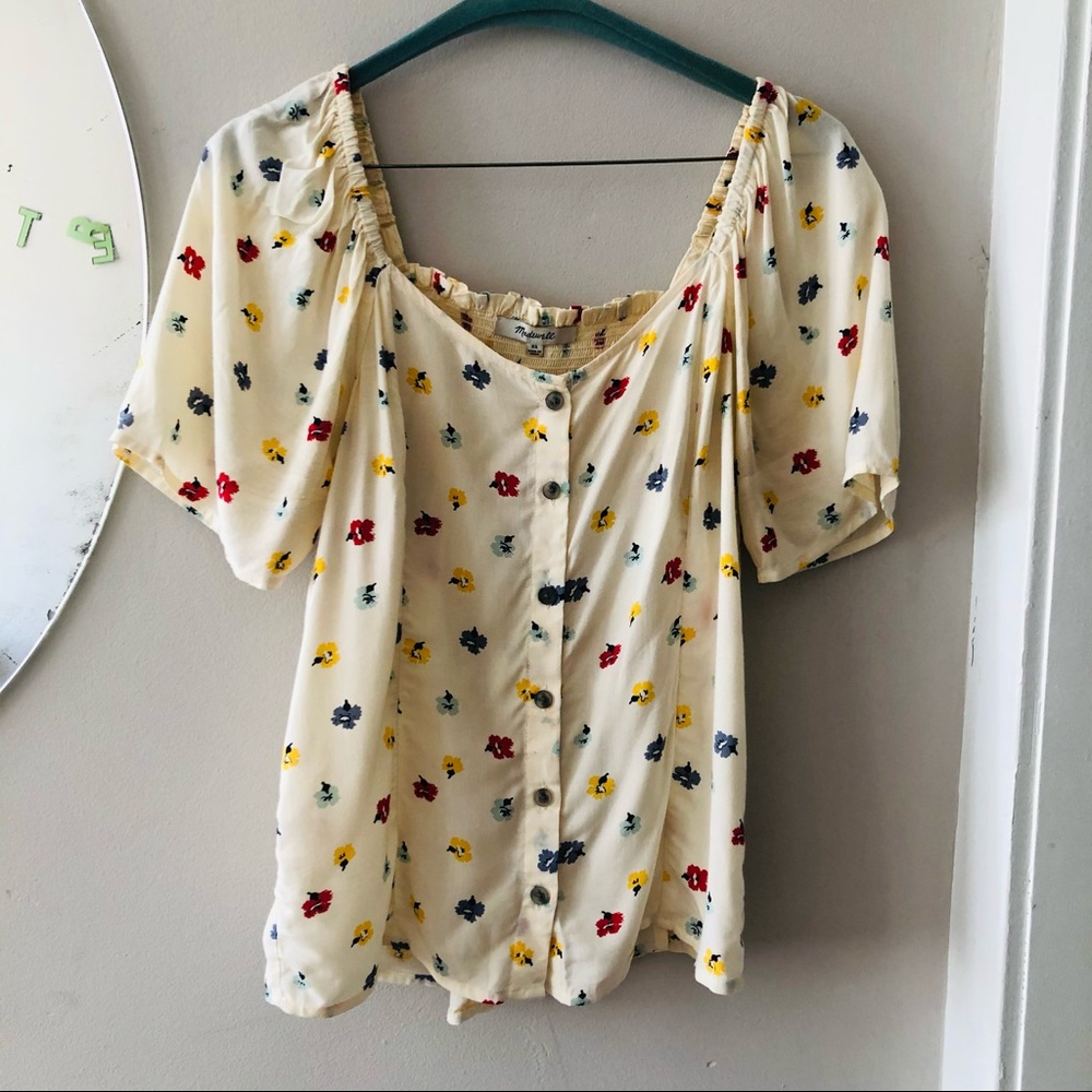 madewell | seamed button down in confetti floral🌸